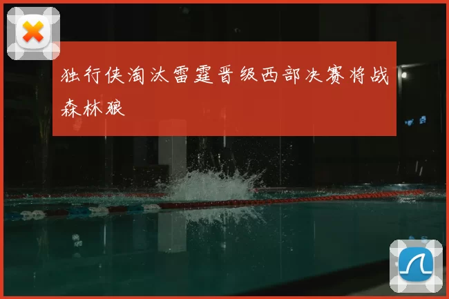 独行侠淘汰雷霆晋级西部决赛将战森林狼